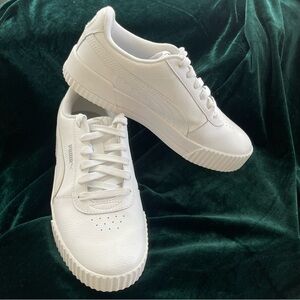 Puma Carina Women's White Athletic Shoe/Sneaker Sz 8.5